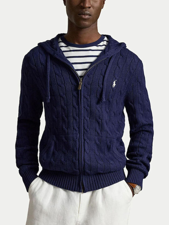 Herren Sweatshirt mit Kapuze Blau