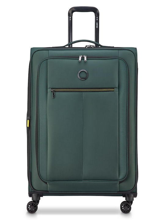 Delsey Dita Large Green Suitcase Height 79cm