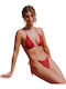Set Bikini Blumen Rote