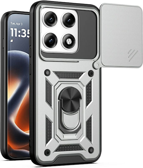 Amorus Back Cover Πλαστικό Ασημί (Motorola Edge 70 Pro)