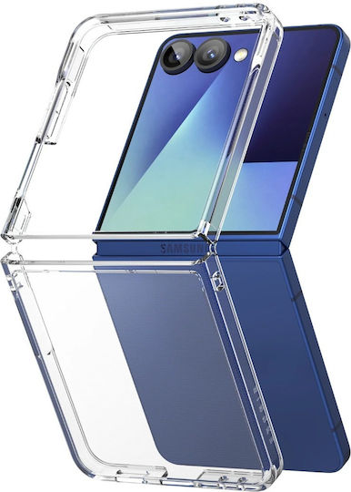 SiiPro Silicone Plastic Transparent Book (Galaxy Z Flip7)