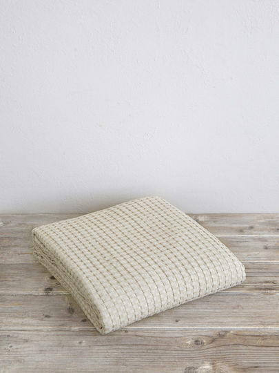 Nima Single Hotel Pique Beige Blanket 170x270cm 4 Pieces Comfy