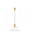 Alfa White Pendant Ceiling Light with E27 Socket