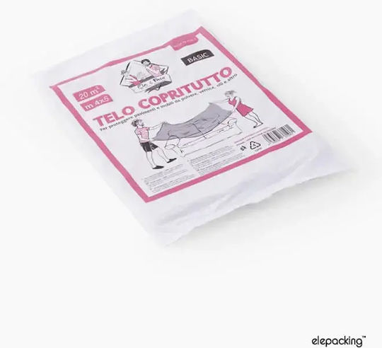 Νάυλον Προστατευτικό Χοντρό 35micron 10τεμ 4 X 5m Elepacking Tep3520