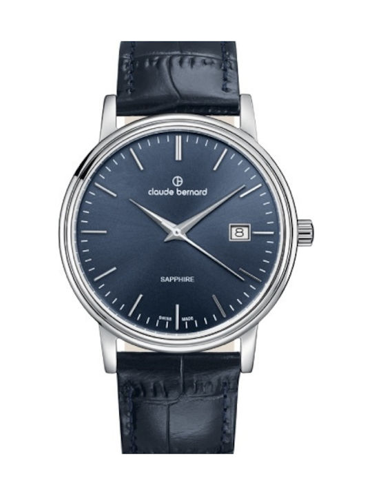 Claude Bernard Classic Ρολόι Μπαταρίας με Δερμάτινο Λουράκι