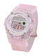 Digital Herrenuhr 40mm Batterien mit Rosa Gummi Armband