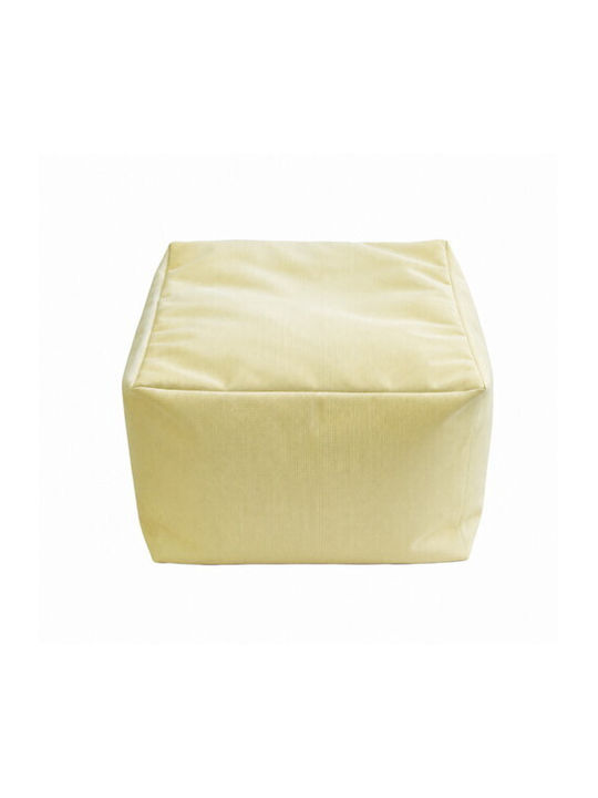Fotoliu Puf Scaun Impermeabil Ecru 53x53x33cm