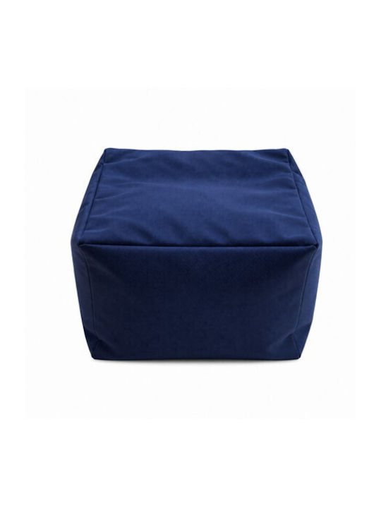 Bean Bag Chair Stool Waterproof Blue 53x53x33cm