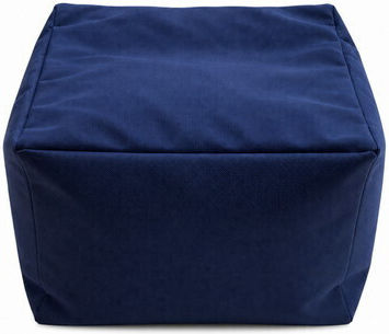 Bean Bag Chair Stool Waterproof Blue 53x53x33cm