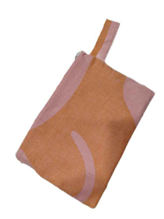 Kulturbeutel Strand Aelia Anna Persefoni Wasserdicht Innenstoff Rosa Orange
