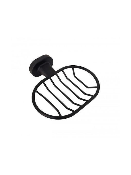 Mizoo Wall Mounted Metallic Black Soap Dish