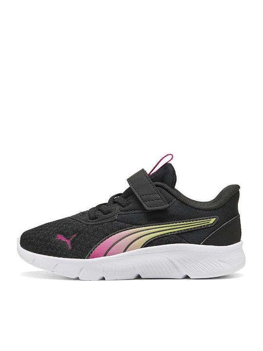 PUMA Flex Focus Modern Blaze Fade Ac+ps Running Black Kids Sports Shoes