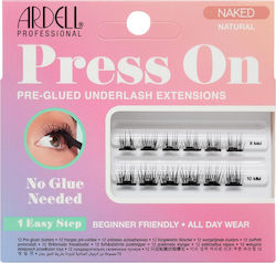 Press On Naked Natural Pre-glued Underlash Extensions 12pcs Press On Naked Natural Pre-glued Underlash Extensions 12pcs