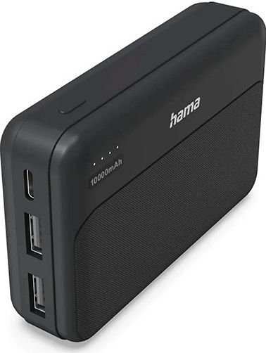 HAMA Pocket 10 Външна батерия 10000mAh с 2 USB-A порта Антрацит