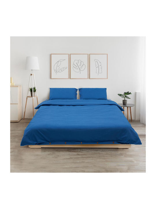 Heinner Bettlaken Set Doppelbett 200x220cm Blau...