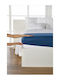 Living Home Boxspring - Finejersey Чаршаф Кралица с Еластична Лента 160x200см Син