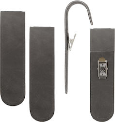 Eco Leather Clip Anthracite Gray 4pcs