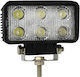 Προβολέας Εργασίας Λευκός 6 Led 10-30v 18w Οεμ