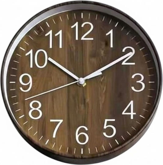Tradesor Wanduhren Kunststoff Braune Ø25cm