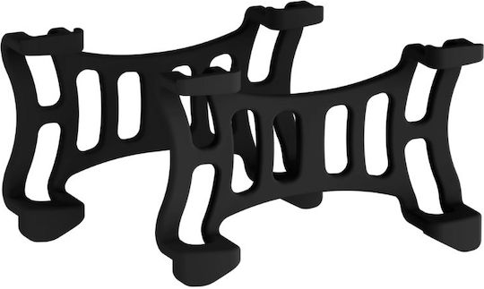 Set 2 cleme de montare Tractive Dog 6 GPS Tracker compatibile cu gulere de până la 2.8 cm lățime negru