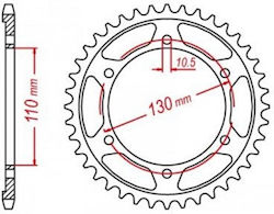 Pinion Spate 1876 45 Dinți Yamaha Tracer 900cc 2015-2020 JT Fabricat În Thailanda124019