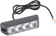 Led Strob Polizei Sicherheits Blau Dc12/24v 4 LED Stück
