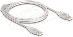 DeLock USB 2.0 USB-A male σε USB-A male Διάφανο 1.5m