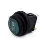 Waterproof Round Toggle Button Switch Led Rocker Switch On Off 12V Black Green