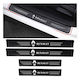 Set Protective Car Interior Door Sill Renault Carbon Style Stickers