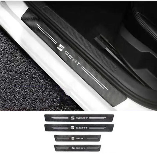 Σετ Προστατευτικά Εσωτερικά Μασπιέ Πόρτας Seat Carbon Style Αυτοκόλλητα