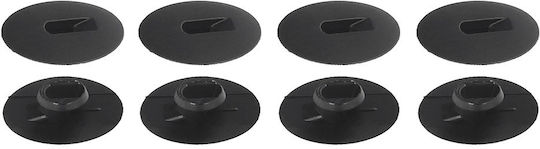 Rezaw Plast Hyundai Kia Black Clips 4 Pieces 2 Mats
