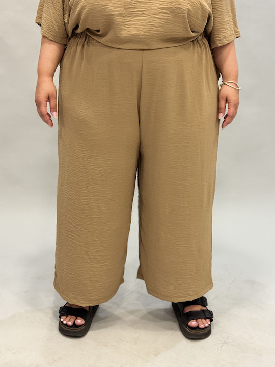 Damen Zip-Culottes Beiges
