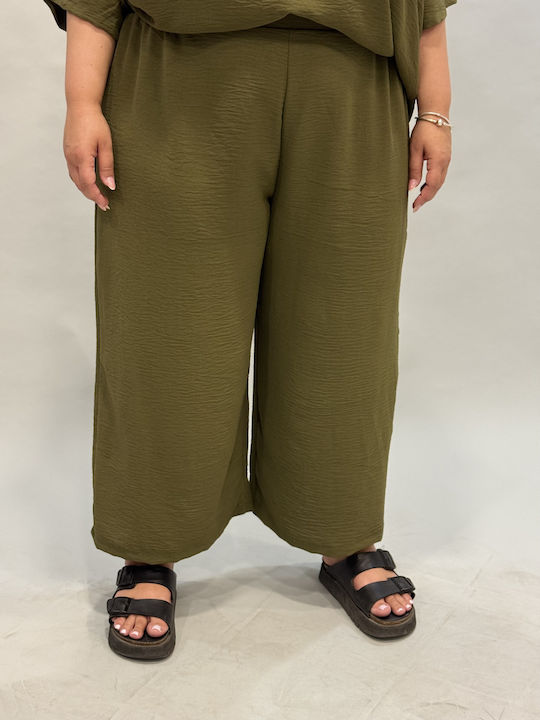 Damen Zip-Culottes Grün