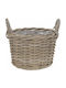 Dekorativer Rattan-Korb mit Griffen