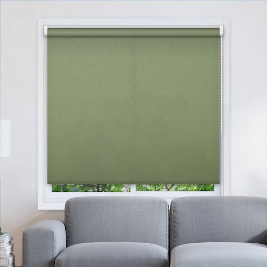 BetterHome Roller Blinds Shading 528020 Partial Blackout Green Width 100x Height 80cm MHB-7004-20-100x80