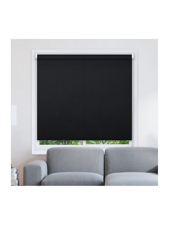 BetterHome Roller Blinds Shading 583029 Partial Blackout Black Width 80xHeight 80cm MHB-7005-90-80x80