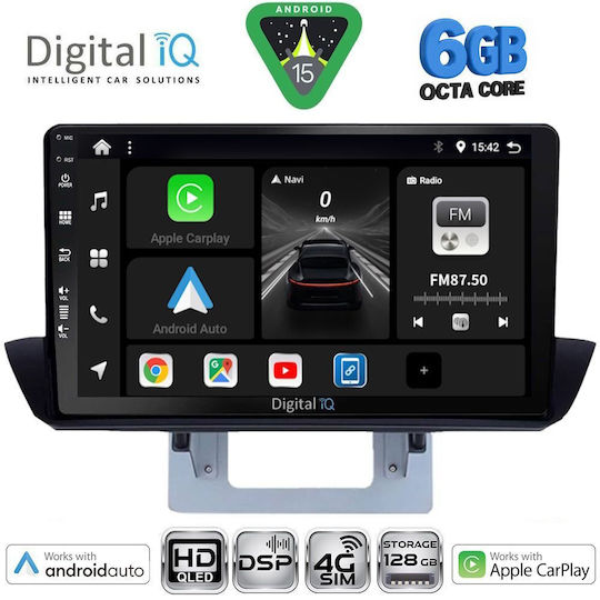 Digital IQ Car Audio System for Mazda BT-50 2012-2019 with Bluetooth USB Wi-Fi GPS Apple CarPlay Android Auto 9 Inch Touch Screen DIGITAL IQ BXF 17364 CPAA DASH