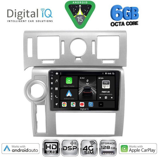Digital IQ Ηχοσύστημα Αυτοκινήτου Hummer H2 2008-2009 (Bluetooth/USB/WiFi/GPS/Apple-Carplay/Android-Auto) με Οθόνη Αφής 9"