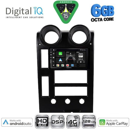 Digital IQ Car Audio System Hummer H2 2001-2007 Bluetooth USB WiFi GPS Apple CarPlay Android Auto with 9" Touch Screen