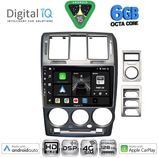 Digital IQ Ηχοσύστημα Αυτοκινήτου για Hyundai Getz 2002-2011 (Bluetooth/USB/WiFi/GPS/Apple-Carplay/Android-Auto) με Οθόνη Αφής 9"