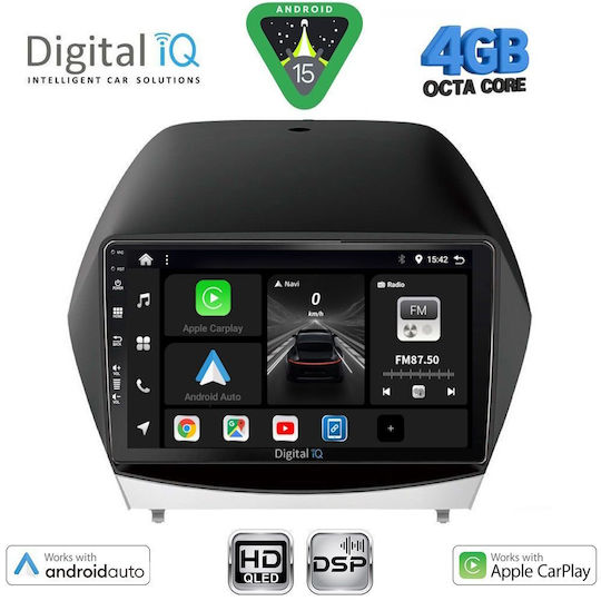 Digital IQ Ηχοσύστημα Αυτοκινήτου για Hyundai iX35 2010-2015 (Bluetooth/USB/WiFi/GPS/Apple-Carplay/Android-Auto) με Οθόνη Αφής 10"