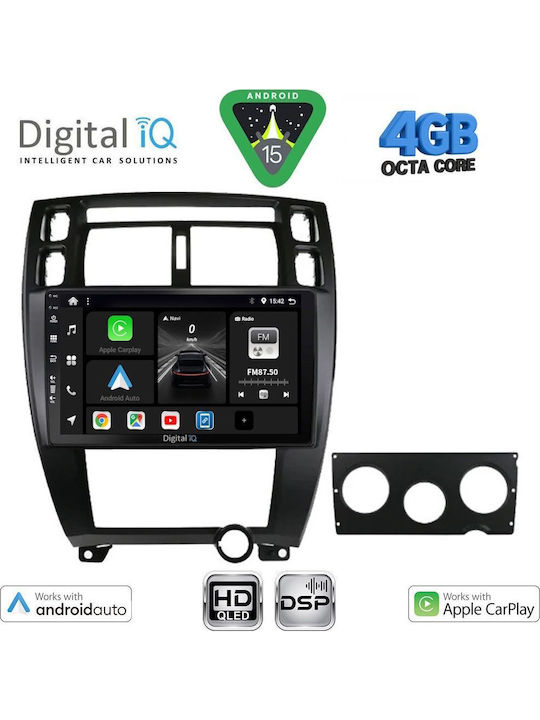 Digital IQ Car Audio System for Hyundai Tucson 2004-2010 (Bluetooth/USB/WiFi/GPS/Apple CarPlay/Android Auto) with 10" Touch Screen