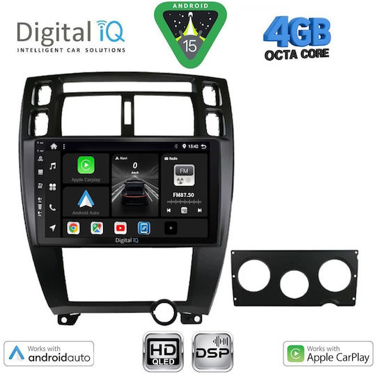 Digital IQ Car Audio System for Hyundai Tucson 2004-2010 (Bluetooth/USB/WiFi/GPS/Apple CarPlay/Android Auto) with 10" Touch Screen
