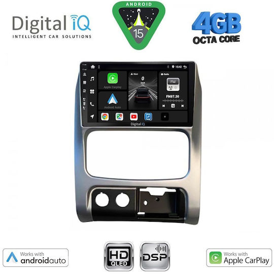 Digital IQ Car Audio System for Jeep Cherokee / Liberty 2002-2007 (Bluetooth/USB/WiFi/GPS/Apple CarPlay/Android Auto) with 9" Touch Screen