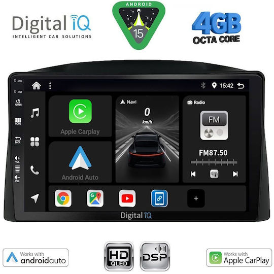 Digital IQ Ηχοσύστημα Αυτοκινήτου για Jeep Grand Cherokee 2005-2007 (Bluetooth/USB/WiFi/GPS/Apple-Carplay/Android-Auto) με Οθόνη Αφής 10"