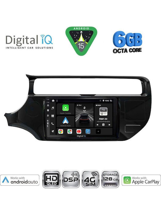Digital IQ Car Audio System for Kia Rio 2015-2018 Bluetooth USB WiFi GPS Apple CarPlay Android Auto with 9" Touch Screen
