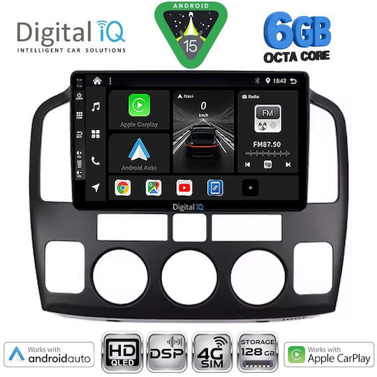Digital IQ Car Audio System for Suzuki Vitara 2000-2005 (Bluetooth/USB/WiFi/GPS/Apple CarPlay/Android Auto) with 9" Touch Screen