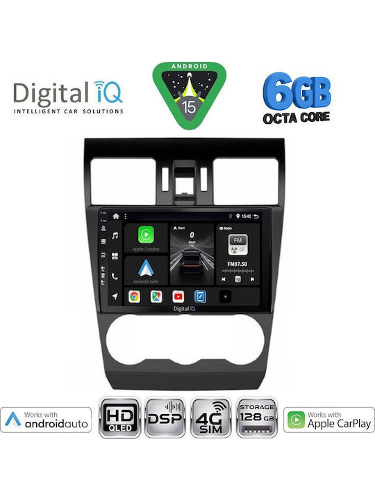 Digital IQ Car Audio System for Subaru Forester / Impreza 2013-2019 (Bluetooth/USB/WiFi/GPS/Apple CarPlay/Android Auto) with 9" Touch Screen