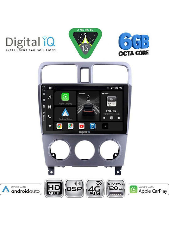 Digital IQ Car Audio System for Subaru Forester 2002-2008 (Bluetooth/USB/WiFi/GPS/Apple CarPlay/Android Auto) with 9" Touch Screen