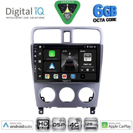 Digital IQ Ηχοσύστημα Αυτοκινήτου για Subaru Forester 2002-2008 (Bluetooth/USB/WiFi/GPS/Apple-Carplay/Android-Auto) με Οθόνη Αφής 9"